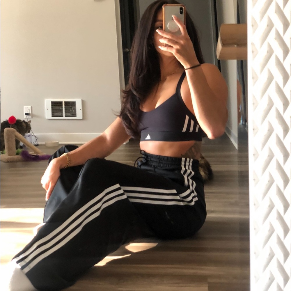 All me 3 stripes sports bra